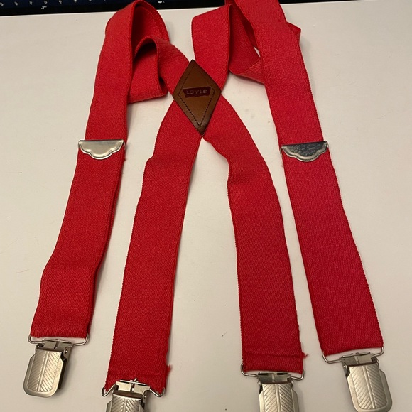 Vintage Levi’s Red Suspenders - Picture 2 of 2